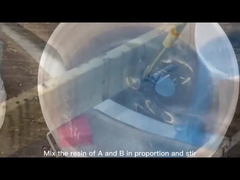 ブラシ クリスタルクリア テーブルトップ エポキシ樹脂硬化剤 2 パーツ 衝撃耐性