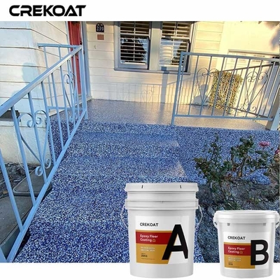ビニールの薄片は光沢の無光沢のウレタンの上塗りが付いているエポキシ樹脂床のコーティングを防水する
